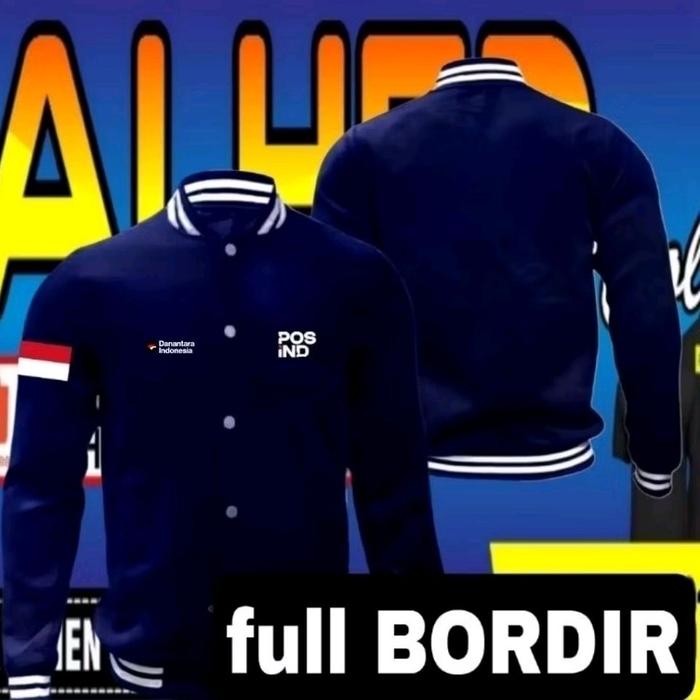 jaket bordir pos Indonesia Jaket pos Indonesia Jaket varsity pos Indonesia jaket baseball pos Indone