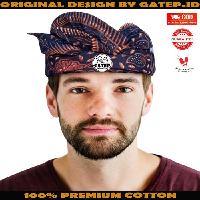 Udeng Batik Bali Setengah Jadi / Ikat Kepala Bali / Topi Bali