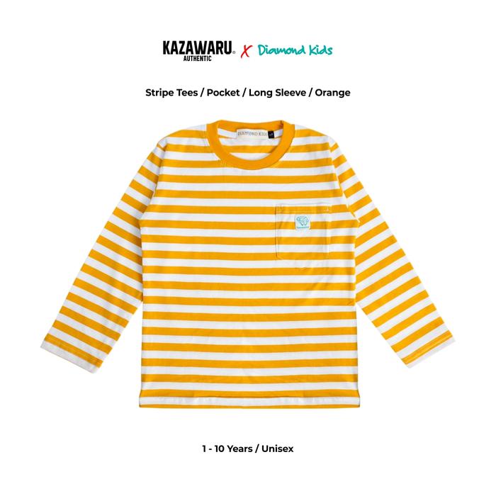 KAOS DISTRO ANAK BAYI BALITA SD MOTIF SALUR BELANG SETERIP STRIPE GARIS BERGARIS TANGAN LENGAN PANJA