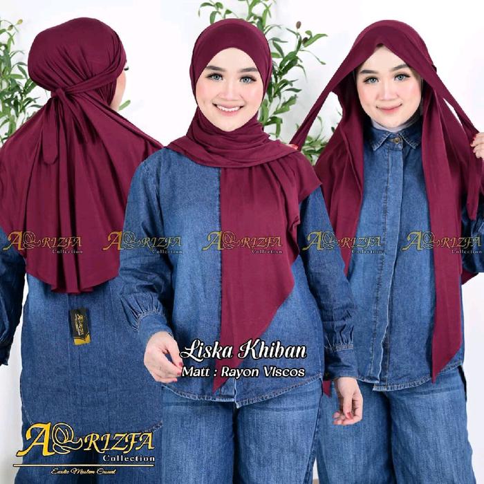 Hijab Segitiga Oval Bandana Premium Brand Aqrizfa