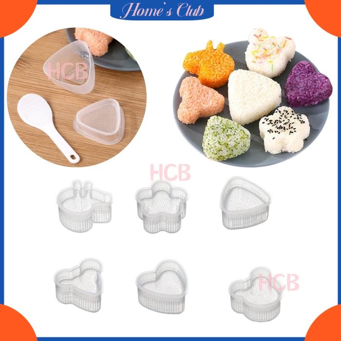 DIY Cetakan Onigiri / Cetakan Nasi Bento Sushi Onigiri / Cetakan Onigiri Motif Kartu Lucu / Anti Len