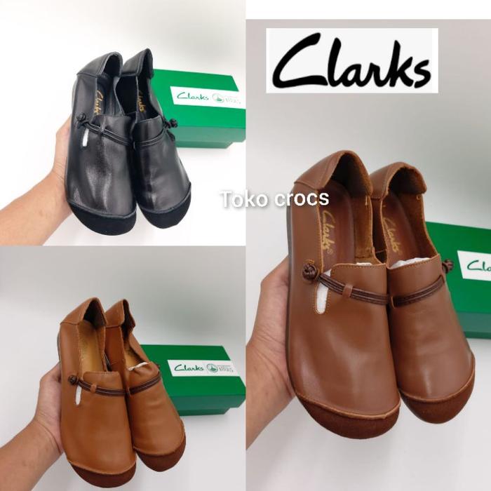 Sepatu wanita Clarks tali slip on / clarks flat Wanita 860 / clarks