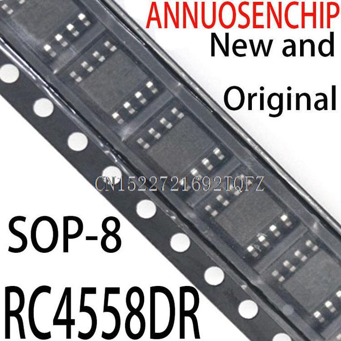 100PCS New and Original RC4558 RC4558DRG4 SOP-8 RC4558DR