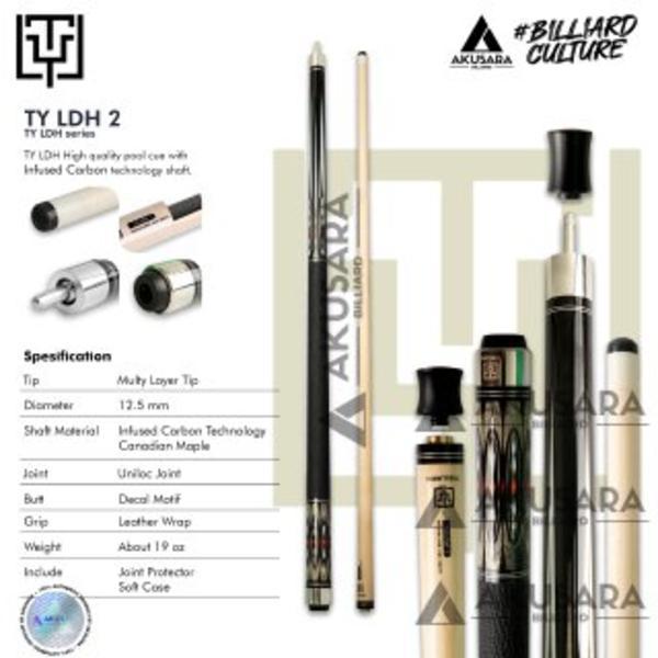 Stik Ty Ldh Dx Series By Fury New Low Deflection Shaft Infused Carbon Cue Billiard / Ready Stok / Ne