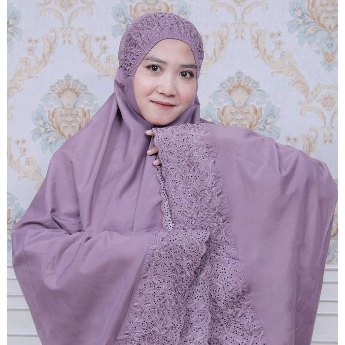 mukena khadijah dewasa/mukena khadijah jumbo/mukena khadijah dewasa jumbo/mukena khadijah bordir