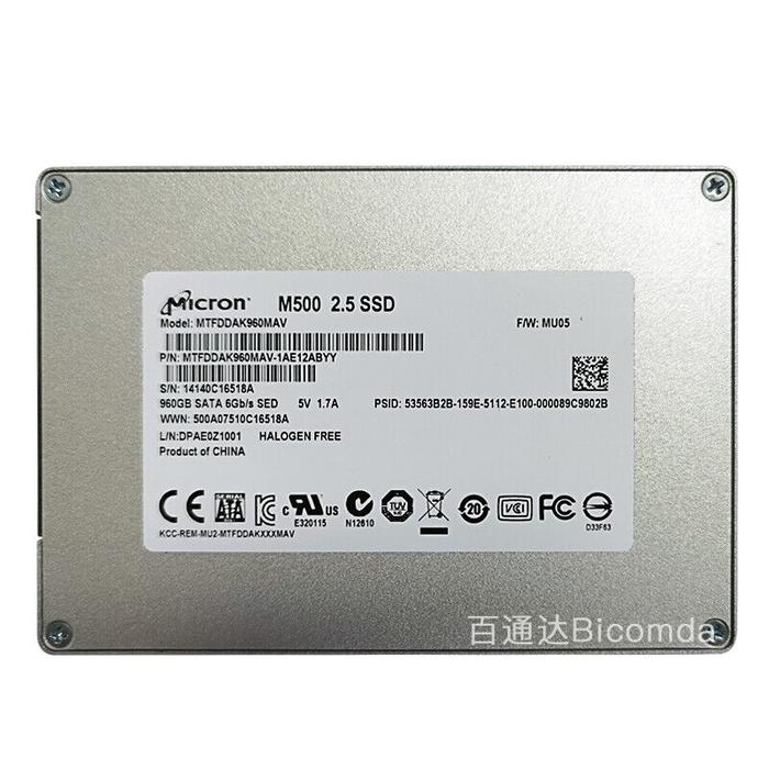 Micron M500 960GB SSD SATA MTFDDAK960GMAV Solid State Drive MU05