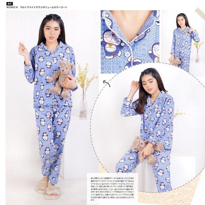 damai fashion jakarta - baju tidur piyama katun wanita 2 MOTIF WAWA KITY DAN FRISKA - konveksi murah