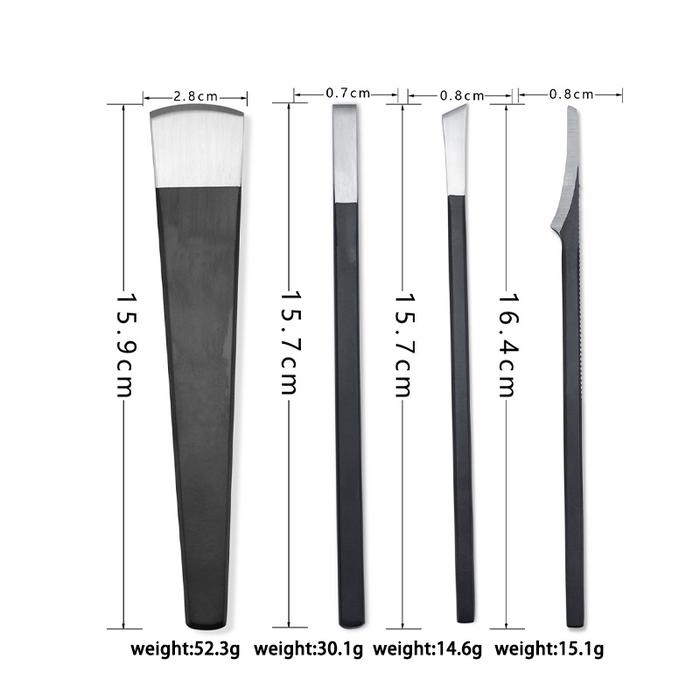 4Pcs/Setpisau Cukur Kuku Kaki Untuk Pedicure Pedikur Pisau Gunting Kuku Pembersih Kutikula Mati Kuli