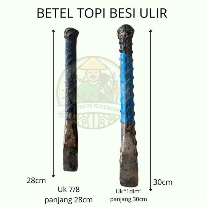 Betel Topi Besi Ulir/Betel Pahat