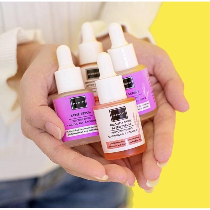 SCARLETT WHITENING Body Lotion Charming Serum Acne Shower Scrub Day Night cream Facial Wash Scarlet