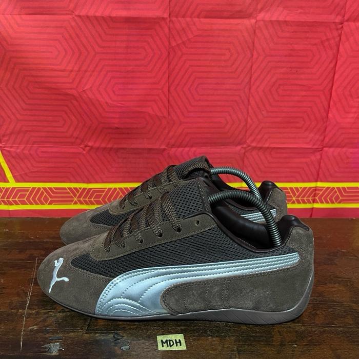 Sepatu second branded puma speedcat brown mate size 42