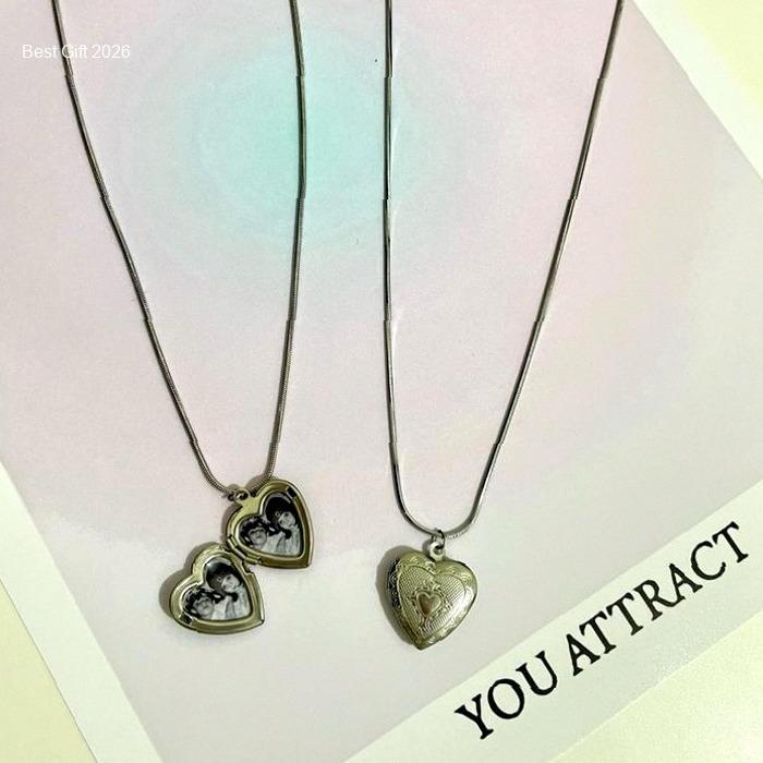 necklace custome foto / kalung titanium liontin love anti karat custom foto / kalung couple | best s