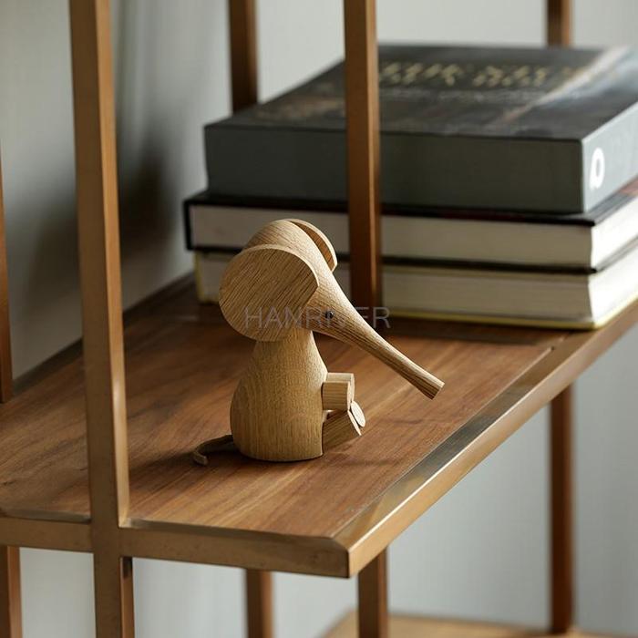 Perabotan Rumah Tangga Gajah Kayu Solid Nordic Boneka Denmark Eropa