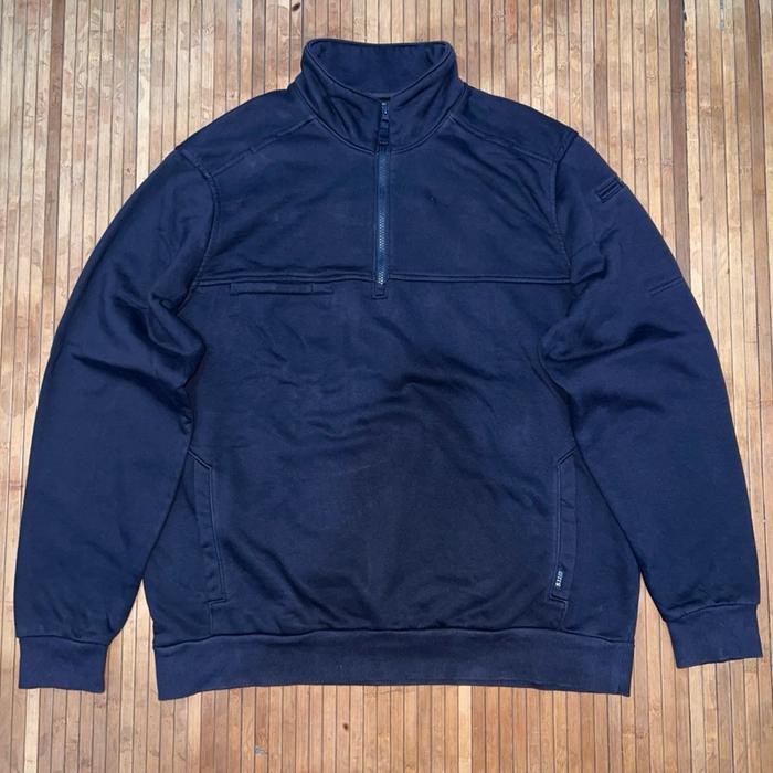 5.11 TACTICAL HALF ZIPPER NAVY FLEECE PULL OVER JOB SWEATER JACKET Oakley M65 Hunting the north face