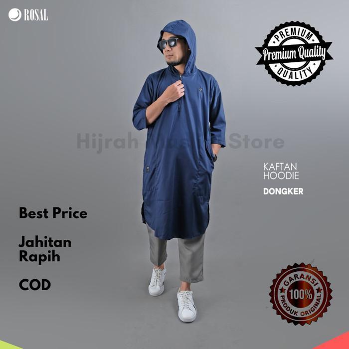 Gamis Hoodie Rompi Sholat Kaos Kurta Jubah Koko Baju Muslim Pria Rosal Berkualitas