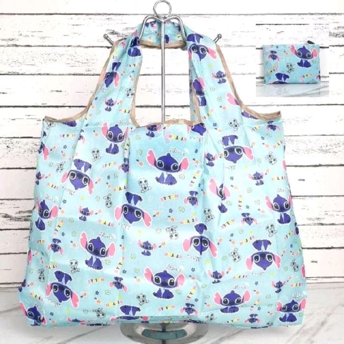 Tas lipat stitch tote bag stitch shopping bag stitch tas wanita karakter stitch