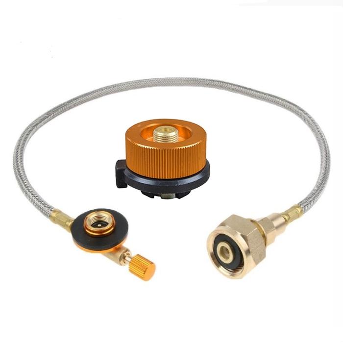 Outdoor Camping Gas Stove Propane Refill Adapter LPG Flat Cylinder