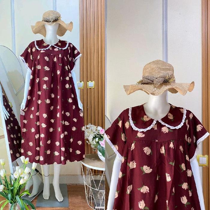 Olla Dress pendek/ Dress rayon/Daster rayon/Daster kekinian/ Daster pendek/ Daster premium