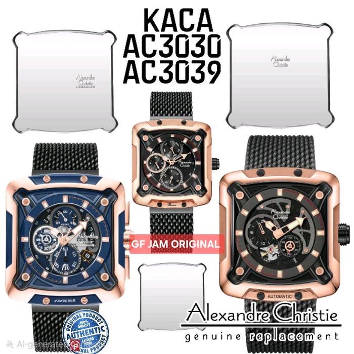 SPAREPART KACA JAM TANGAN ALEXANDRE CHRISTIE ORIGINAL AC3030MC AC 3030MA AC3030BF AC3030 AC3039MC AC