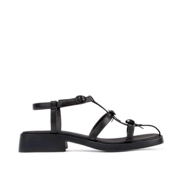 CAMPER Women's Sandals Dana Ultrasoft Black Sandal Wanita Original dengan Desain Elegan dan Nyaman -