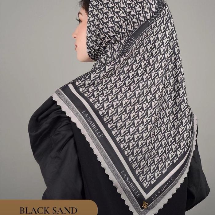 Hijab Segiempat Motif Voal Suim Premium La Sabelle Series Best Seller Lembut Seragam Nyaman Muslim S