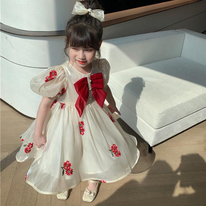 KIYOMI-- baru malam awan kasa ulang tahun satu tahun gaun gadis Gaun Musim Panas Dress Fashionable