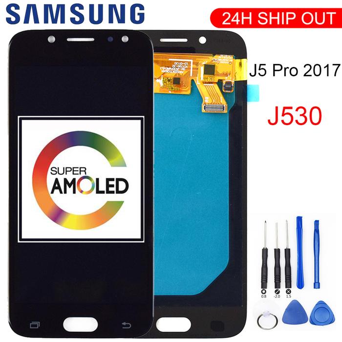 Super AMOLED LCD For SAMSUNG Galaxy J5 Pro 2017 J530 J530F J530FM