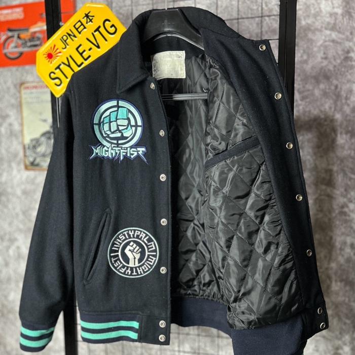 Jaket varsity wol wool Nasty Palm Original berkerah kerah work jacket bkn bts army nasty kick this i