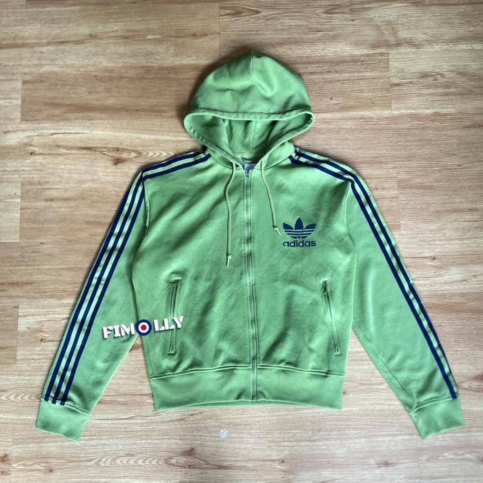 Tracktop Adidas firebird green hooded