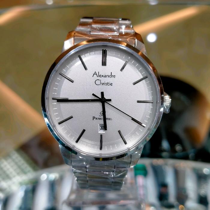 Jam tangan Alexandre christie 1030MD Primo steel#jam tangan Pria clasic Analog