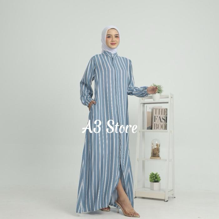 A3 Store - Aqila Dress Rayon Premium - Gamis Panjang Bermotif