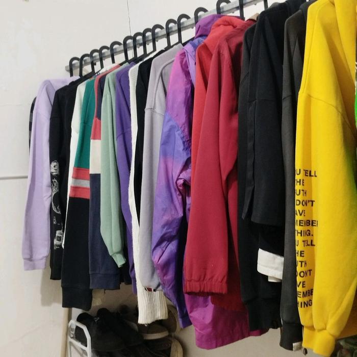Thrift Second Brand Lokal (Crewneck & Hoodie) Pria Wanita Sweater Distro Tebal Oversize Cowok