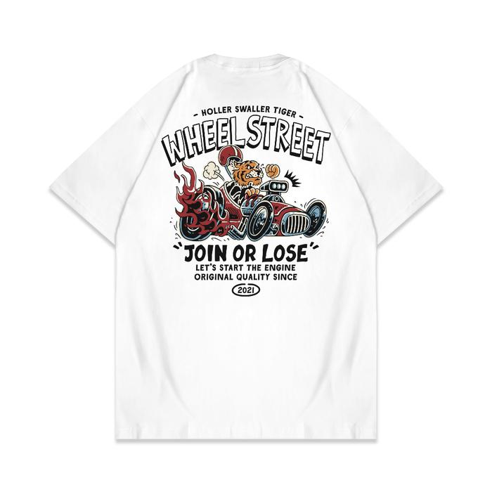 Wheelstreet - Tshirt - Regular - Holler Swaller - White