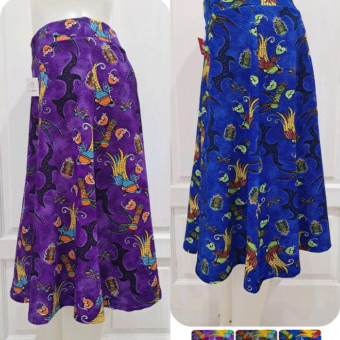 rok 7/9 bahan wafer uk allsize max bb 80kg motif burung cendrawasih