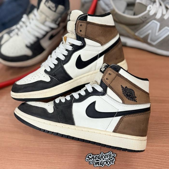 Nike air jordan 1 retro high mocha casual original murah size 37,5 - sneakers second market
