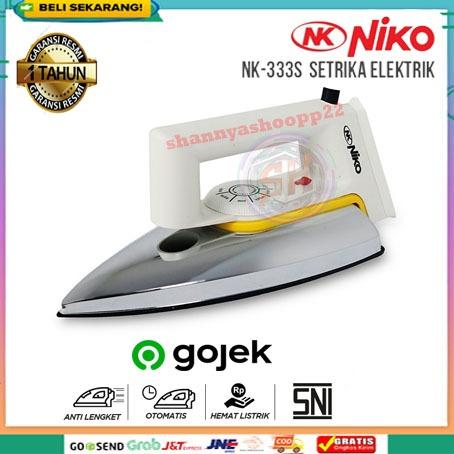 Setrika Listrik Gosokan Baju Niko NK-333S Anti Lengket Dry Iron Strika Setrikaan Pakaian garansi res