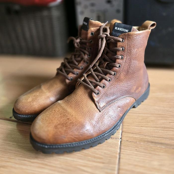 BLACKSTONE BOOTS LEATHER OLDY CAMEL SIZE 45