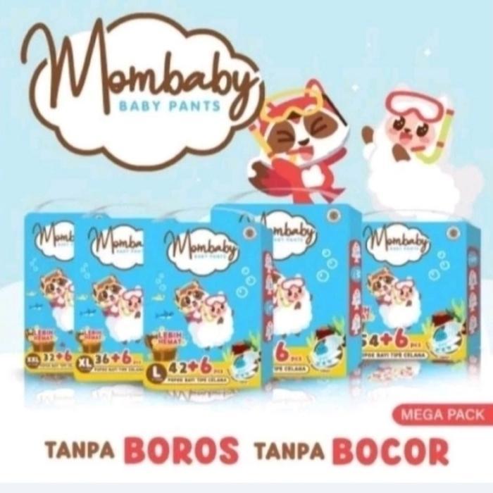 Mombaby Pants, S54+6, M50+6, L42+6, Xl36+6, Xxl32+6
