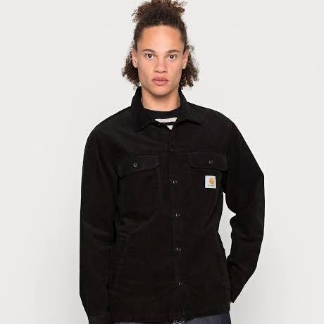 Carhart work in progress wip longsleeve corduroy outer sz medium fit large used original authentic b