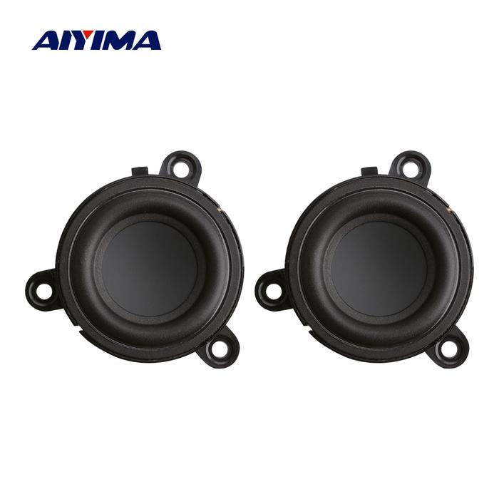 AIYIMA 2Pcs 1.75 Inch 4 Ohm 60W Midrange Speaker Rubber Edge Paper