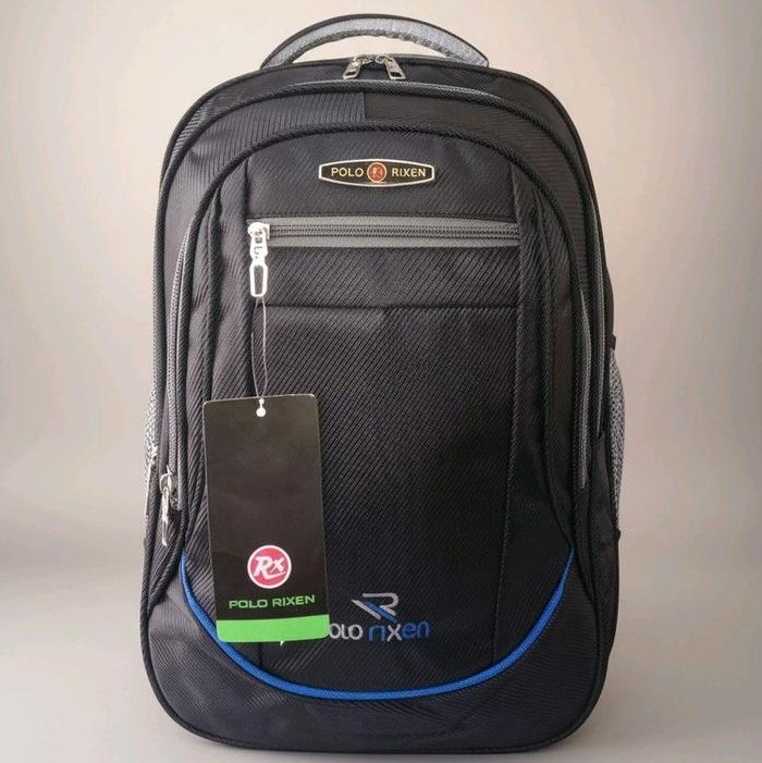 Polo Rixen Tas Ransel Polo Rixen Hitam dengan Desain Modern dan Fungsi Praktis untuk Kebutuhan Haria