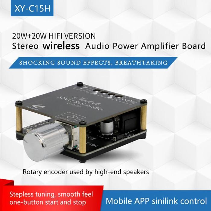 Power Audio Stereo Subwoofer Amplifier Board APP Control Audio Amplifier Bluetooth-Compatible Subwoo