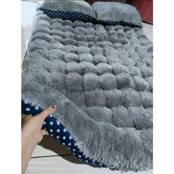 Kasur bulu gender / Surpet gender / kasur viral FREE 2 BANTAL / termurah ukuran big size 180*140 | O