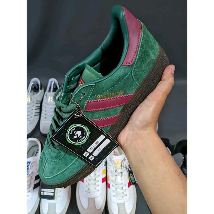 Adidas Originals Gazelle Sneakers Hijau & Merah Maroon Sepatu Kasual Pria Wanita Comfortable second