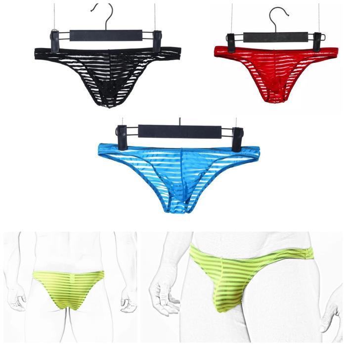 CD PRIA TRANSPARAN BKST-001 UNDERWEAR COWOK BIKINI SEE THROUGH