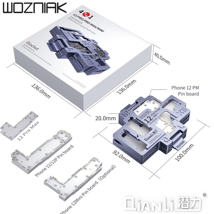 Wozniak QIANLI iSocket for iPhone12mini/12/12pro/12promax