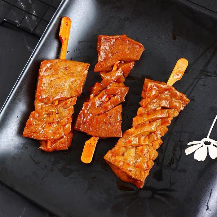[Fashion518]Snack Cemilan Tahu Rasa BBQ Pedas 22g/cemilan vegetarian tahu rasa BBQ pedas