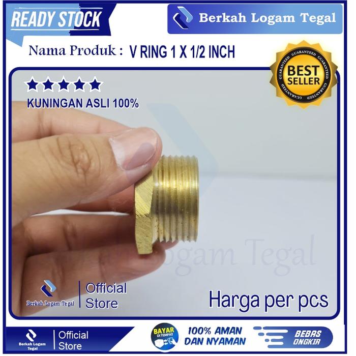 Verlop Ring Kuningan 1 x 3/4 / Sambungan Selang