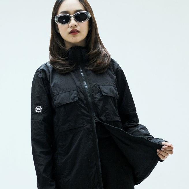 Troublemaker Overshirt Hoodie Cervelo Black