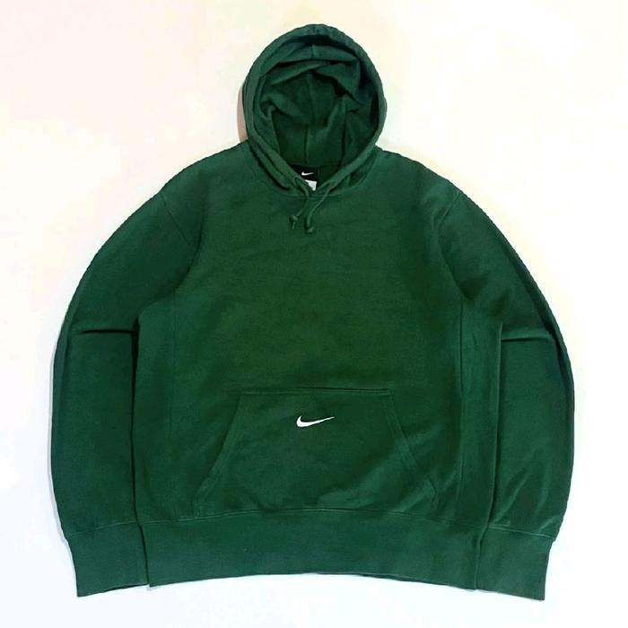 Nike Small Swoosh Center Pocket Hoodie Green